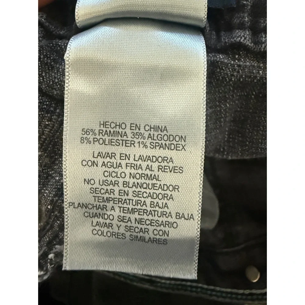 Vintage Levis Kids straight Fit Jeans Gray Charcoal Stretch Denim Size 10